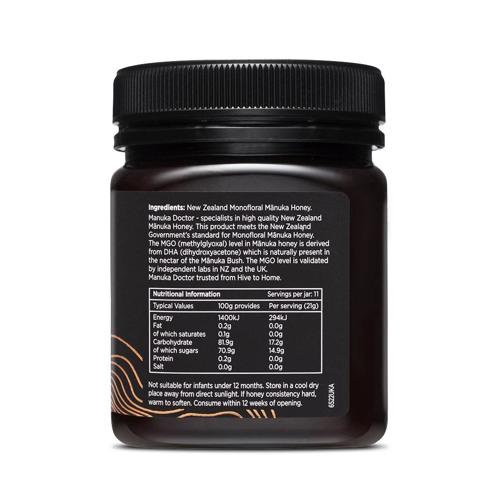 商品Manuka Doctor|640 MGO麦卢卡蜂蜜 250g 单花,价格¥253,第3张图片详细描述