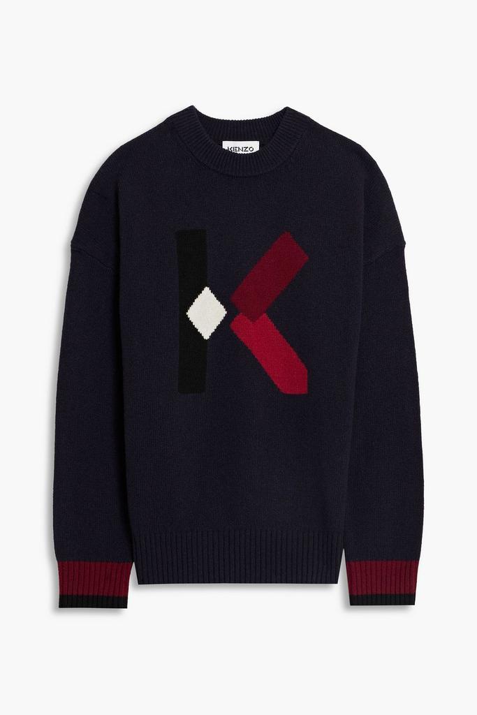 商品Kenzo|Intarsia wool-blend sweater,价格¥1208,第1张图片