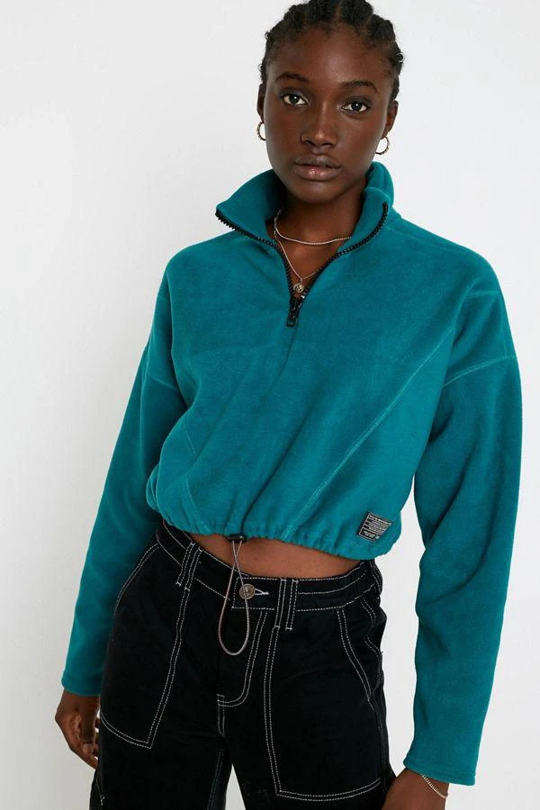 商品Urban Outfitters|UO Fleece Half-Zip Pullover Top,价格¥416,第1张图片