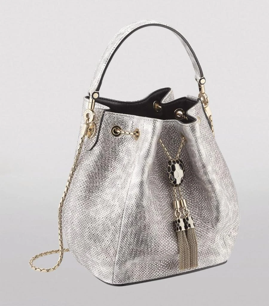 商品BVLGARI|Karung Serpenti Forever Bucket Bag,价格¥27986,第4张图片详细描述
