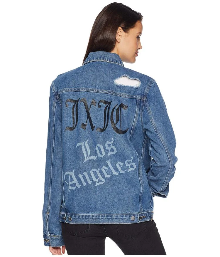 商品Juicy Couture|Denim Hollywood Discharged Jacket,价格¥334,第3张图片详细描述