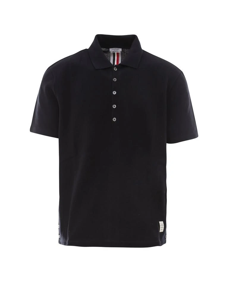 商品Thom Browne|Thom Browne Classic Pique Stripe Relaxed Polo Shirt,价格¥2378,第1张图片