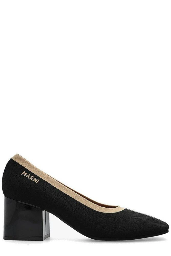 商品Marni|Marni Logo Intarsia Slip-On Pumps,价格¥2972,第1张图片