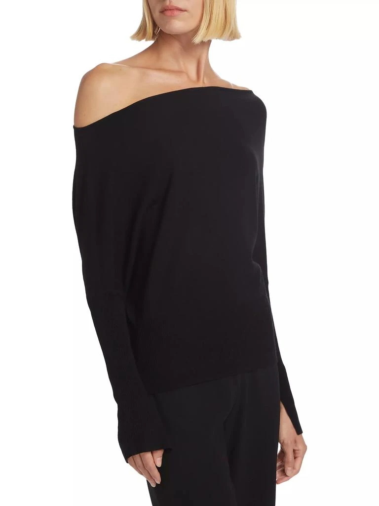 商品SIMKHAI|Lavina Draped Off-Shoulder Sweater,价格¥2432,第4张图片详细描述