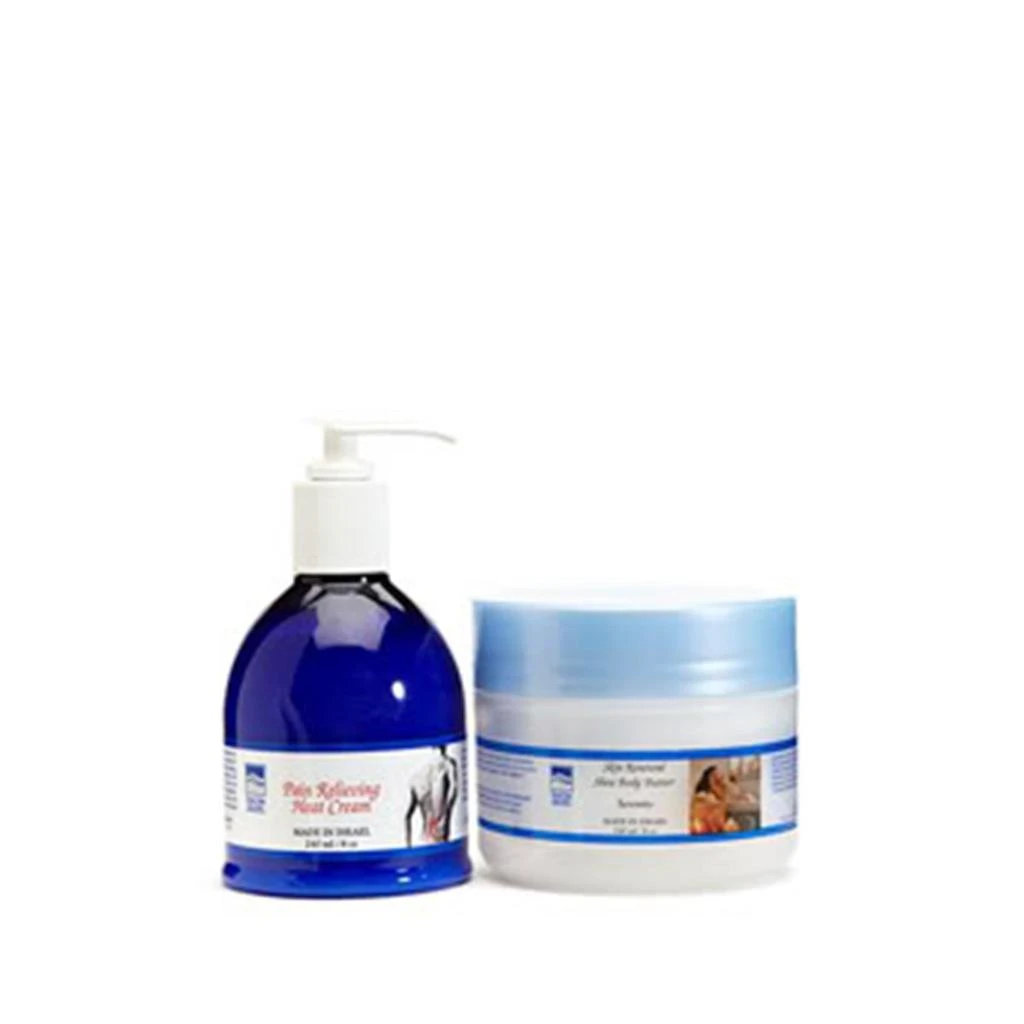 商品Dead Sea Spa Care|Dead Sea Spa Care DEADSEA-28 8 oz Pain Relieving Heat Cream, Cuticle Oil, & 8 oz Serenity Shea Body Butter,价格¥262,第1张图片