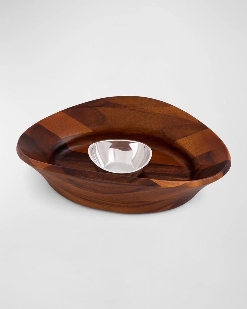 商品Nambe|Ripple Chip & Dip Bowls,价格¥1226,第1张图片