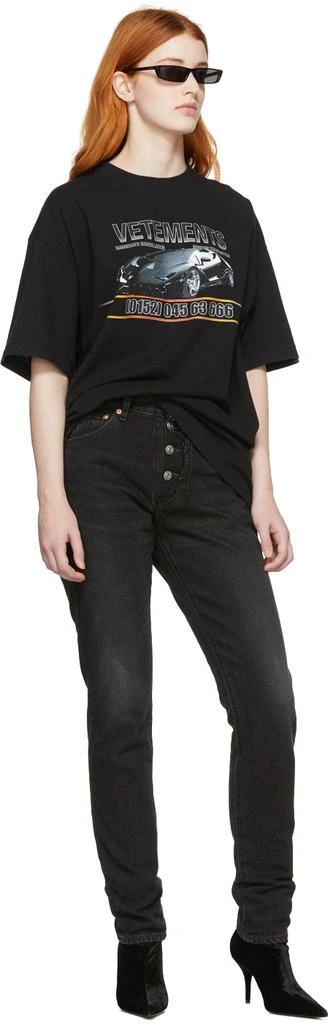 商品Vetements|Black Car Hotline T-Shirt,价格¥2105,第5张图片详细描述