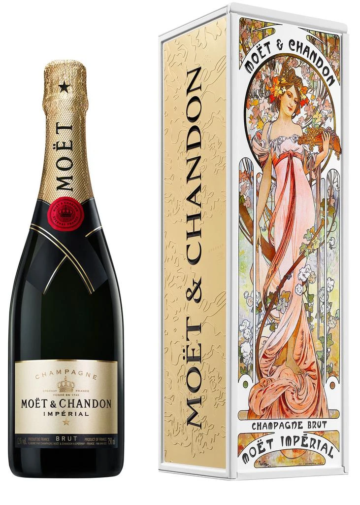 商品Moët & Chandon|Brut Impérial Champagne NV - Woman Dressed In Flowers Edition,价格¥621,第1张图片