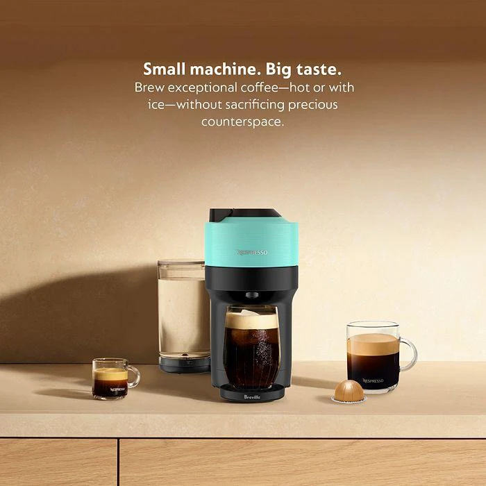 商品Nespresso|Vertuo Pop+ Coffee and Espresso Maker by Breville in Green,价格¥984,第4张图片详细描述