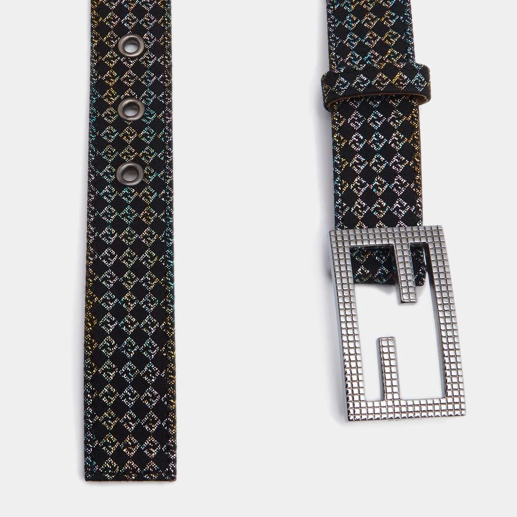 商品[二手商品] Fendi|Fendi Multicolor Printed Fabric FF Buckle Belt 95CM,价格¥1045,第3张图片详细描述