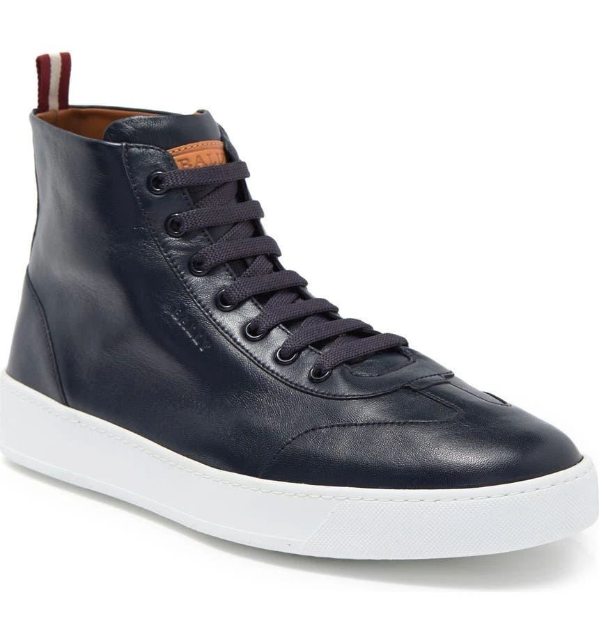 商品Bally|Bruce Leather High-Top Sneaker,价格¥1408,第1张图片