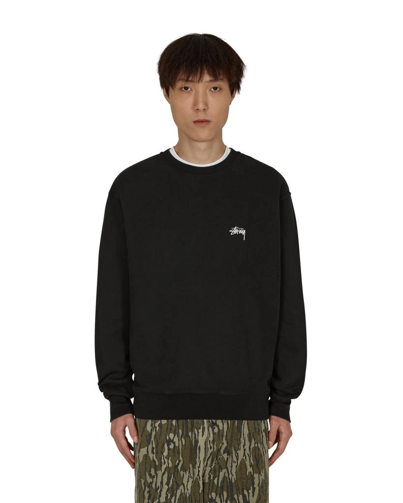 商品STUSSY|Overdyed Crewneck Sweatshirt Black,价格¥346,第1张图片