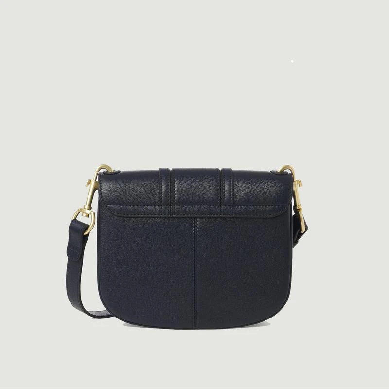 商品See by Chloé|Mini leather bag with eyelets Hana Graphite blue See by Chloé,价格¥1612,第2张图片详细描述