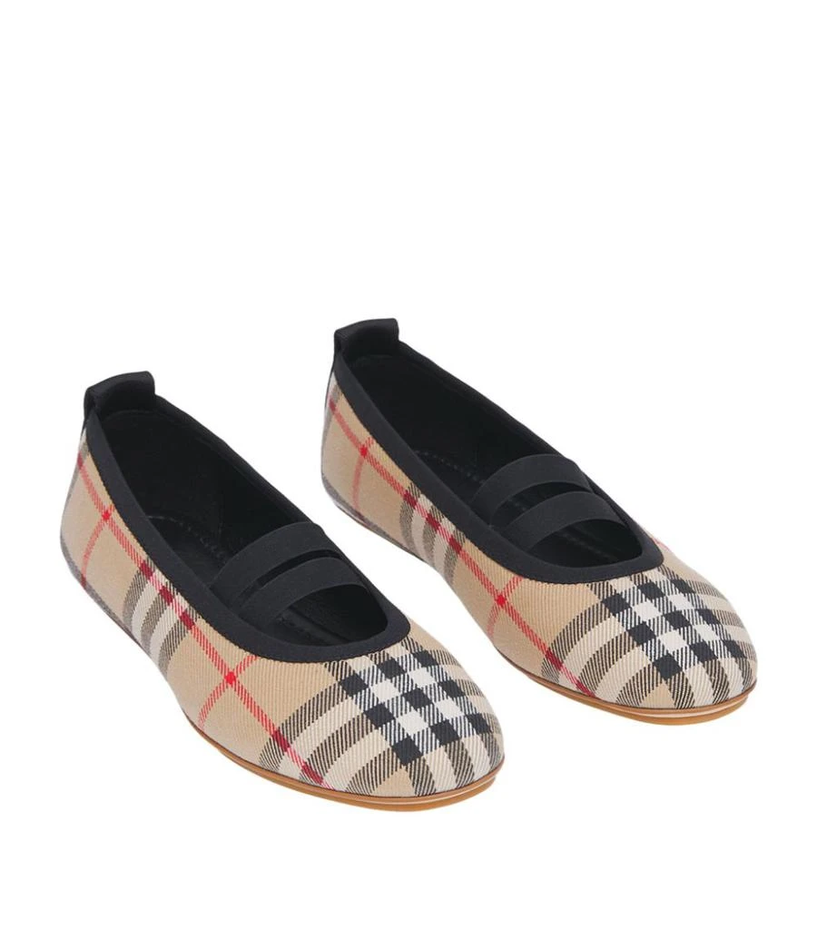 商品Burberry|Vintage Check Mini Grace Flats,价格¥2549,第2张图片详细描述