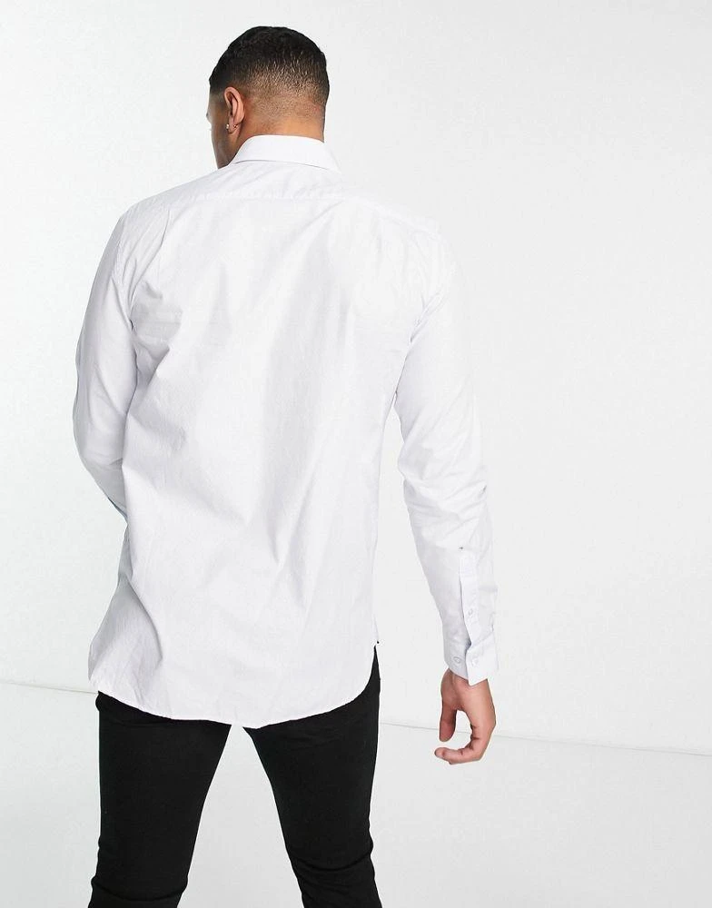 商品Lacoste|Lacoste long sleeve shirt in white,价格¥396,第3张图片详细描述