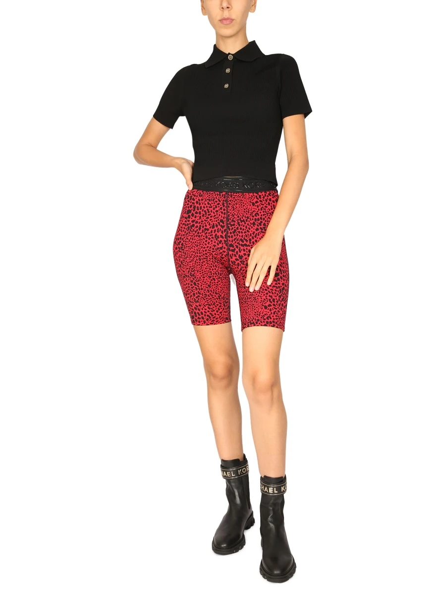 商品【商品预售7天】 Michael Kors|Michael Kors 女士POLO衫 MU260E833D001BLK 黑色,价格¥850,第1张图片