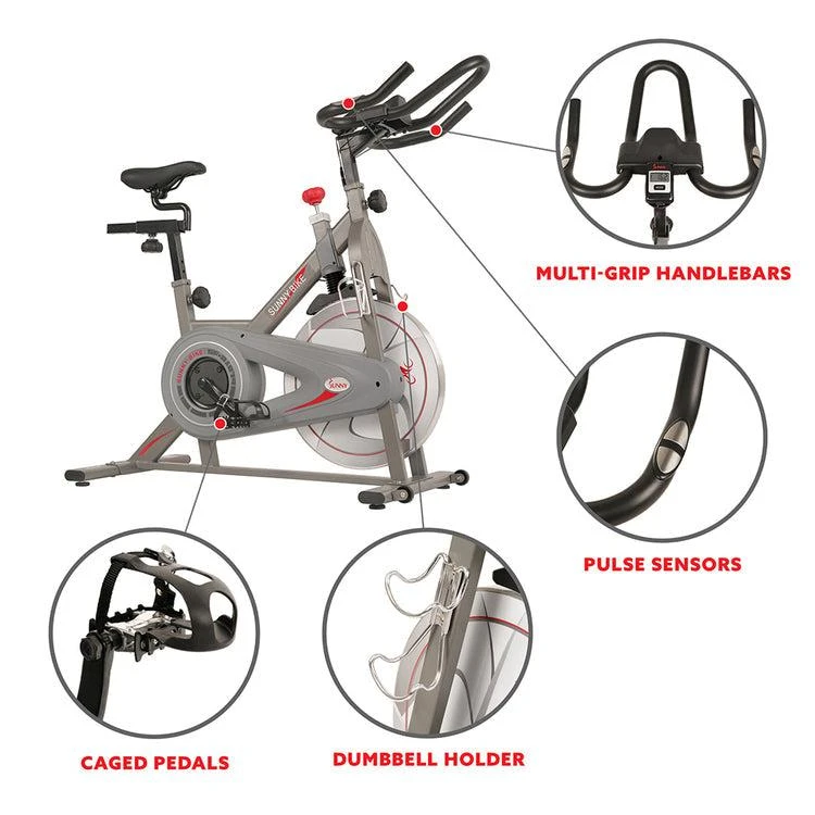 商品Sunny Health & Fitness|Synergy Magnetic Indoor Cycling Bike,价格¥3618,第4张图片详细描述