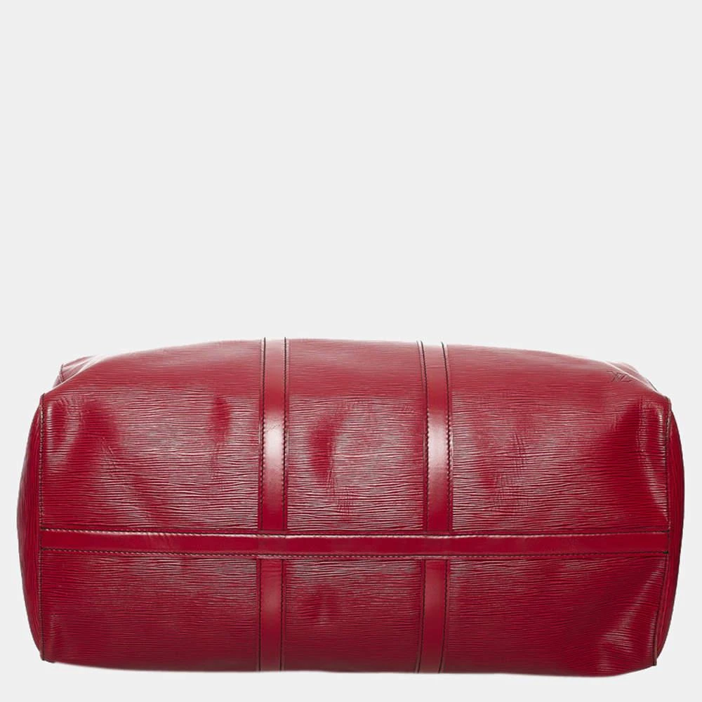 商品[二手商品] Louis Vuitton|Louis Vuitton Red Epi Leather Keepall 50 Bag,价格¥5863,第4张图片详细描述