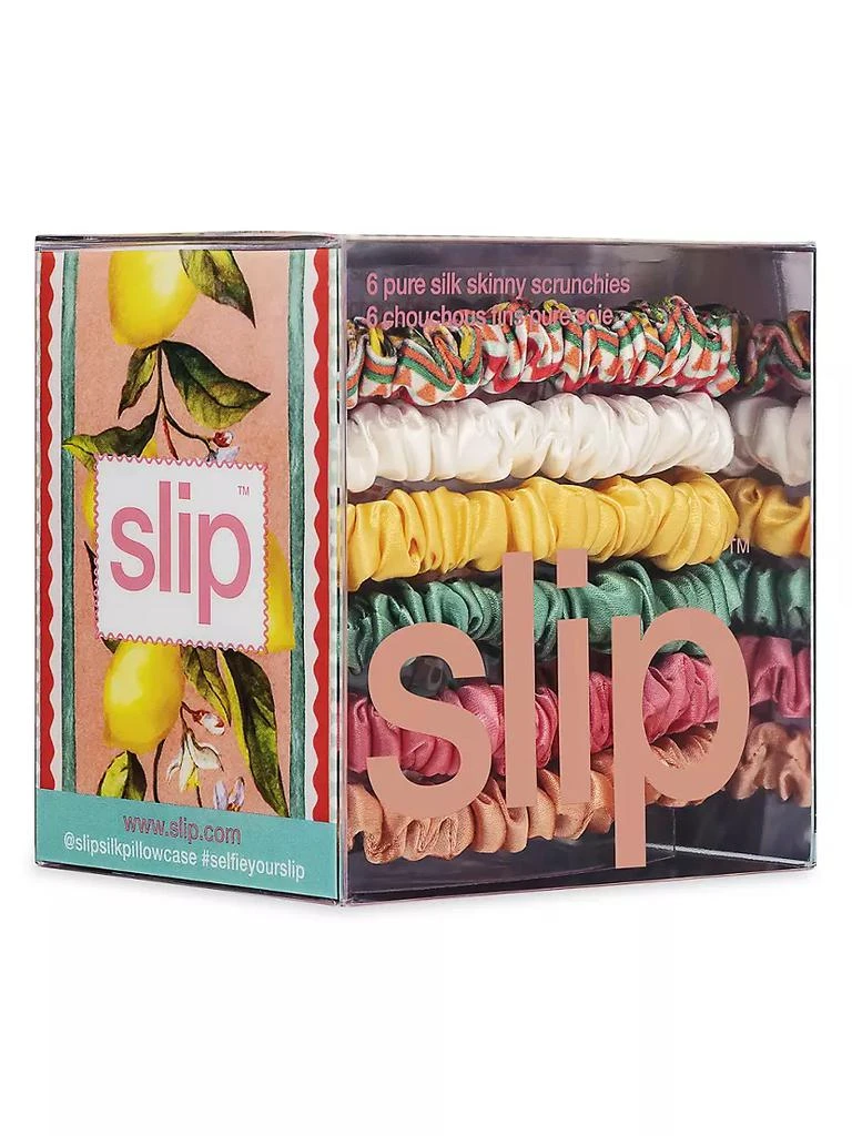 商品Slip|Slip Pure Silk 6-Piece Skinny Scrunchies Set,价格¥293,第3张图片详细描述