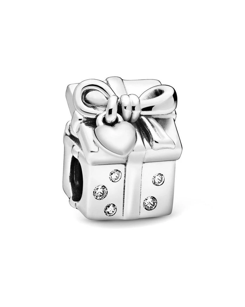 商品PANDORA|PANDORA Silver CZ Santa in a Giftbox Charm,价格¥216,第1张图片