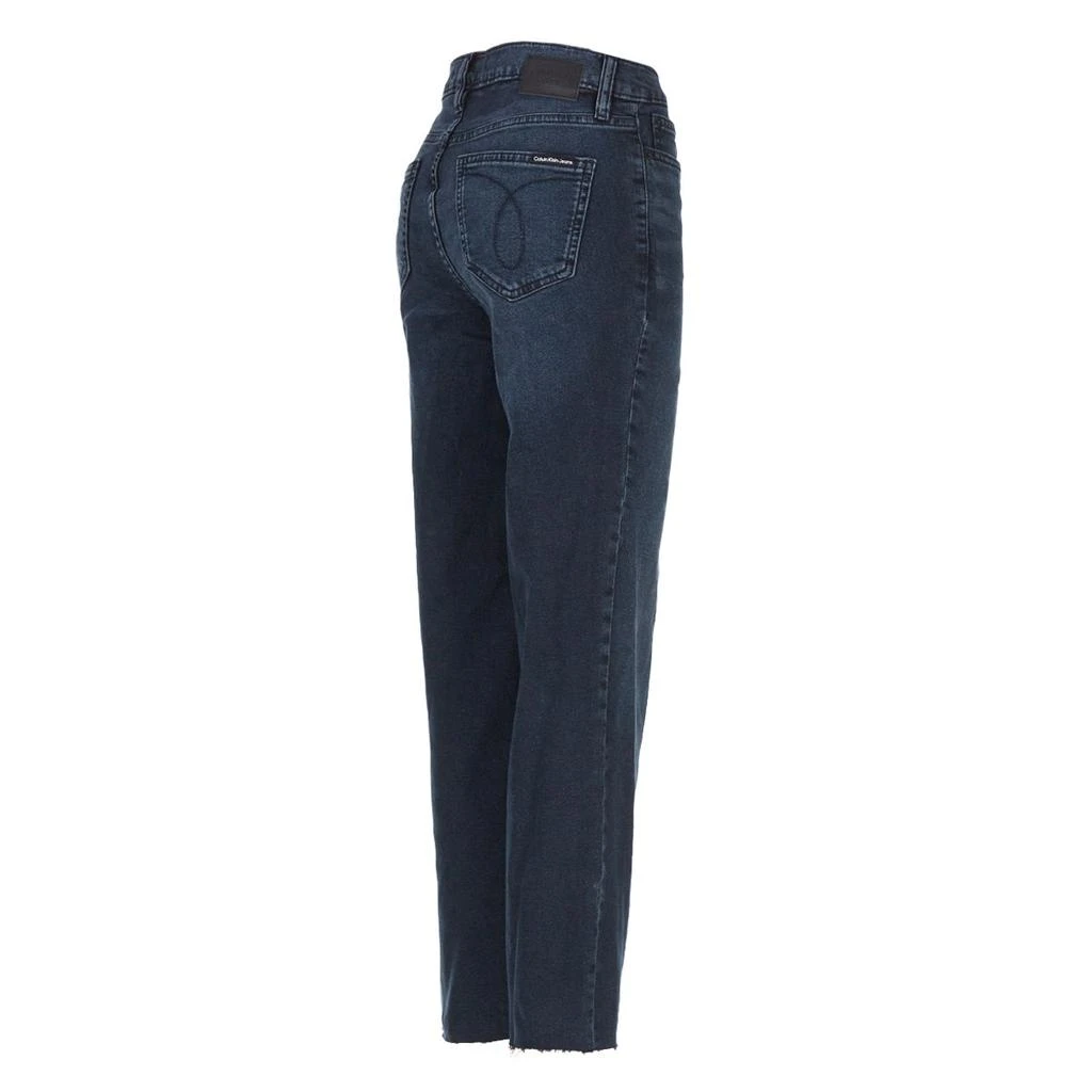 商品Calvin Klein|Calvin Klein Jeans High Rise Straight Leg with Raw Hem 27" Inseam Jean,价格¥203,第3张图片详细描述