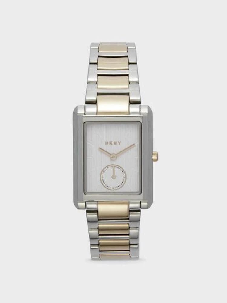 商品DKNY|Gershwin Rectangular Stainless Steel Watch,价格¥984,第1张图片