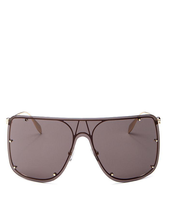 商品Alexander McQueen|Unisex Shield Sunglasses, 99mm,价格¥3235,第3张图片详细描述