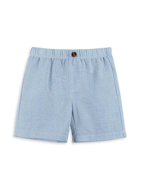 商品Andy & Evan|Little Boy's 2-Piece Button-Up Shirt & Seersucker Shorts Set,价格¥225,第4张图片详细描述