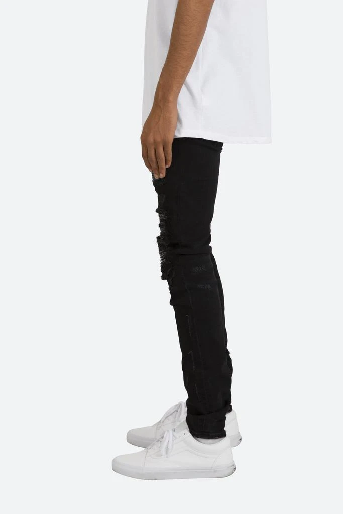 商品MNML|X284 Moto Skinny Denim - Black/Purple,价格¥257,第4张图片详细描述