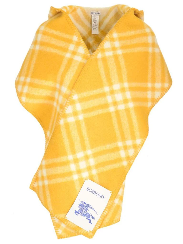 商品Burberry|Burberry Logo Patch Checked Scarf,价格¥4161,第1张图片