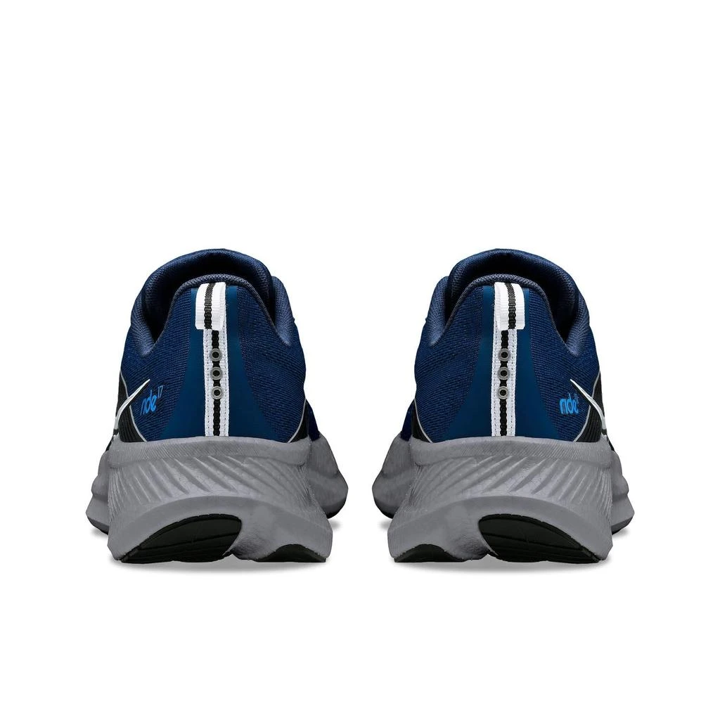 商品Saucony|Men's Ride 17 Running Shoes In Tide/silver,价格¥759,第4张图片详细描述