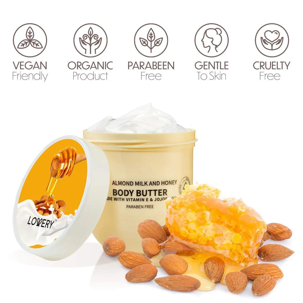 商品Lovery|Almond Milk Whipped Body Butter, 2 Piece,价格¥206,第2张图片详细描述