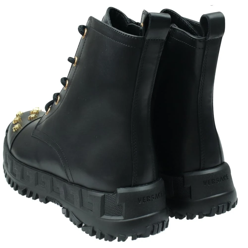 商品Versace|Black Medusa Stud Boots,价格¥3763,第4张图片详细描述