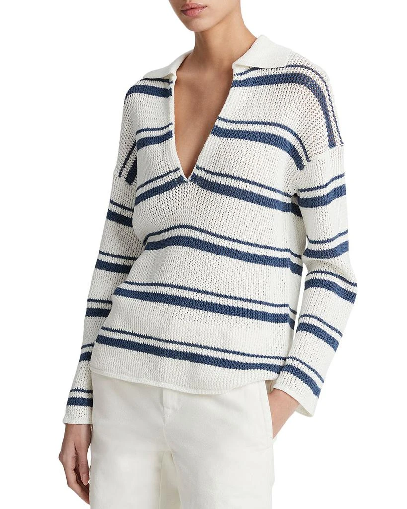 Cotton Racked Ribbed Stripe Sweater 商品