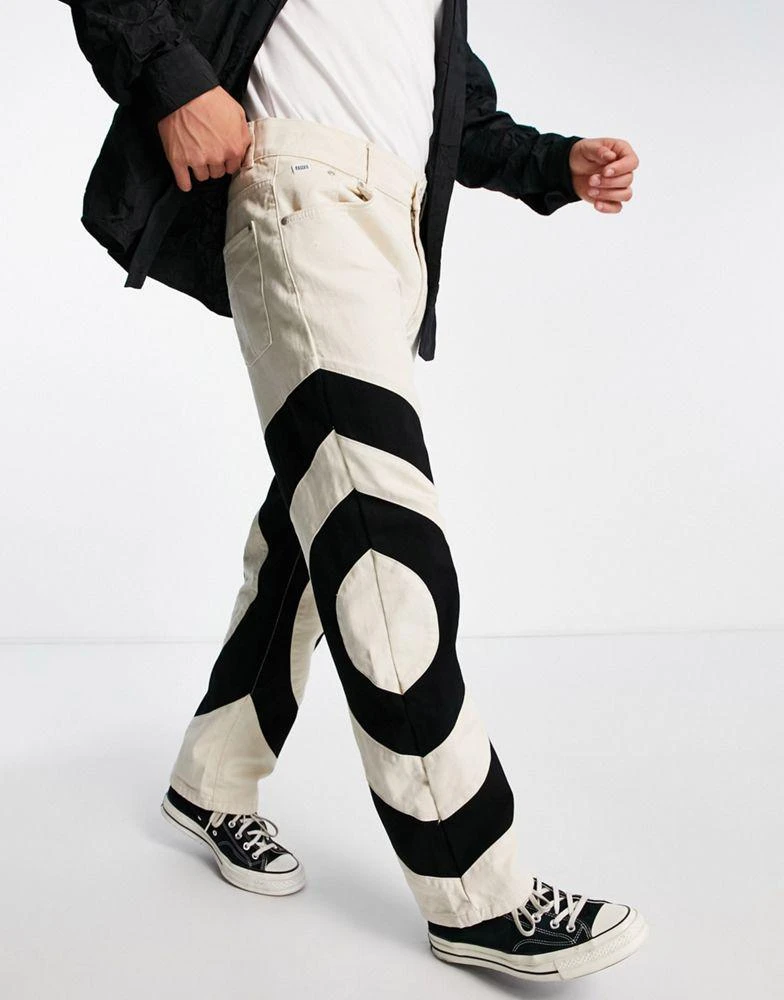 商品The Ragged Priest|The Ragged Priest hyper jeans in white,价格¥628,第1张图片