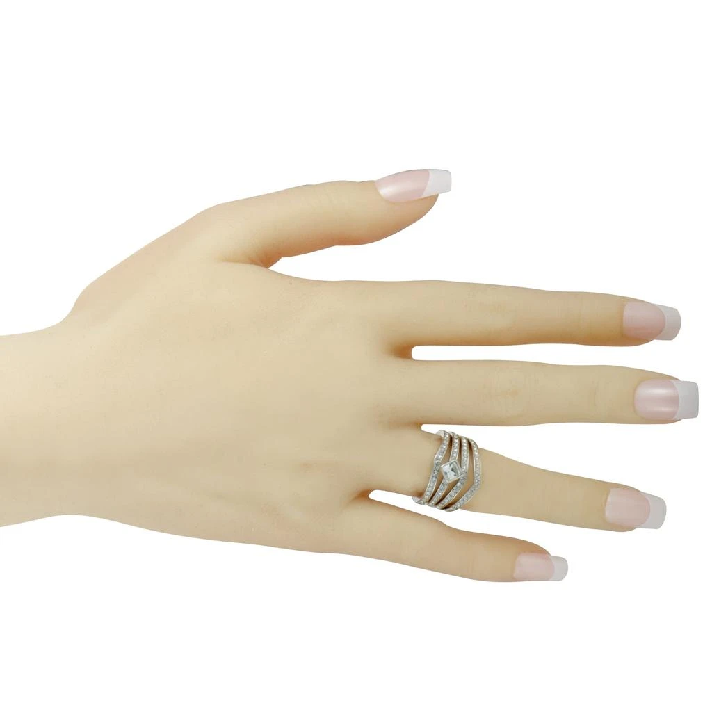 商品Swarovski|Swarovski Alpha Rhodium- Plated Crystal Three Ring Set,价格¥670,第2张图片详细描述