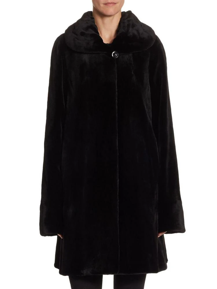 商品The Fur Salon|Reversible Sheared Mink Three-Quarter Coat,价格¥32297,第1张图片