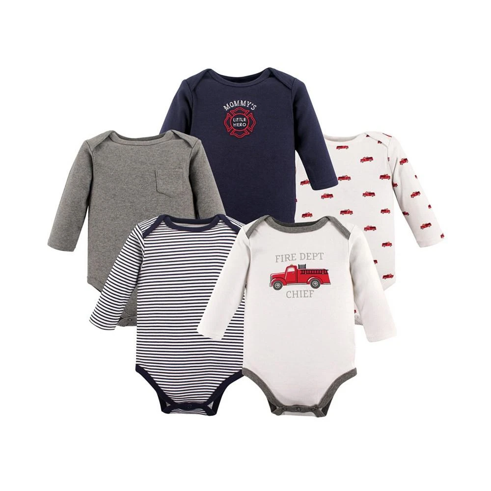 商品Hudson|Long Sleeve Bodysuits, 5-Pack,价格¥195,第1张图片