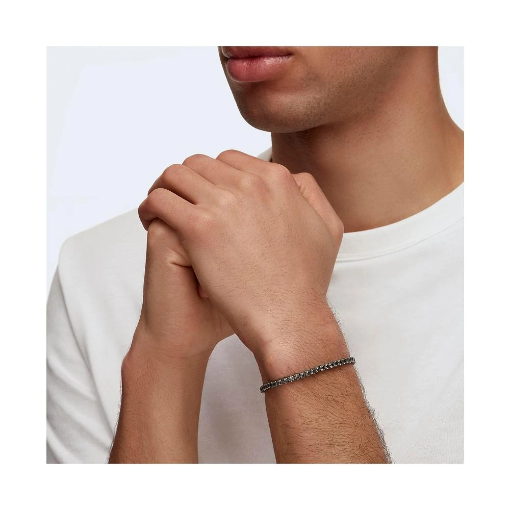 商品Swarovski|Tennis Deluxe Round Cut Ruthenium Plated Bracelet,价格¥973,第4张图片详细描述