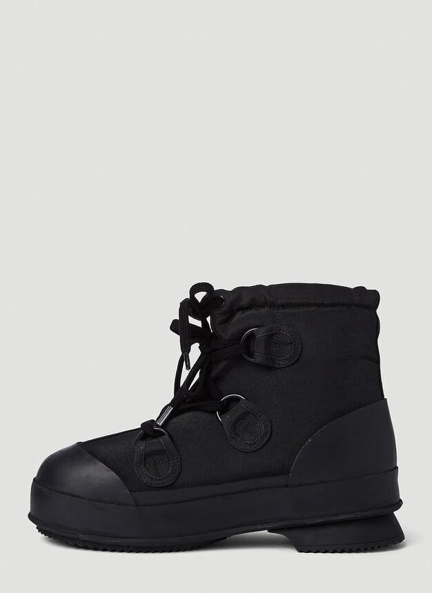 Lace Up Boots in Black商品第3张图片规格展示