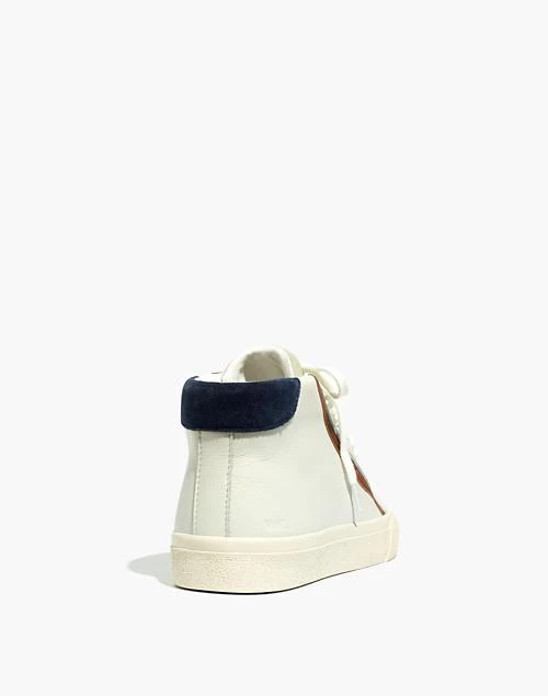 Sidewalk High-Top Sneakers in Colorblock Leather 商品