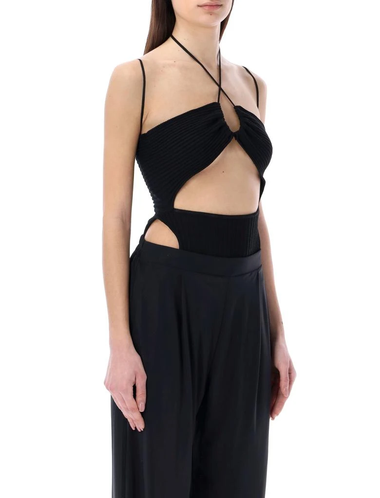 商品ANDREĀDAMO|ANDREĀDAMO Ribbed Knit Sleeveless Bodysuit With Cut,价格¥3637,第2张图片详细描述