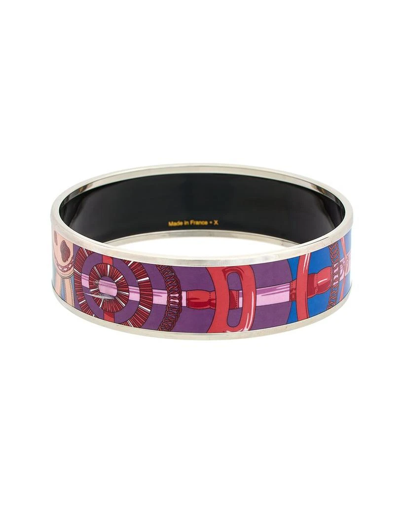 商品[二手商品] Hermes|Hermes Palladium Plated Cavald'or Surnaturel Enamel Bangle (Authentic Pre-,价格¥3964,第2张图片详细描述