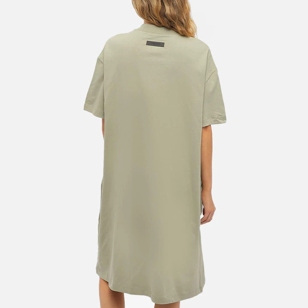 商品Essentials|Fear of God ESSENTIALS Women's Logo T-Shirt Dress - Sea Foam,价格¥441,第3张图片详细描述