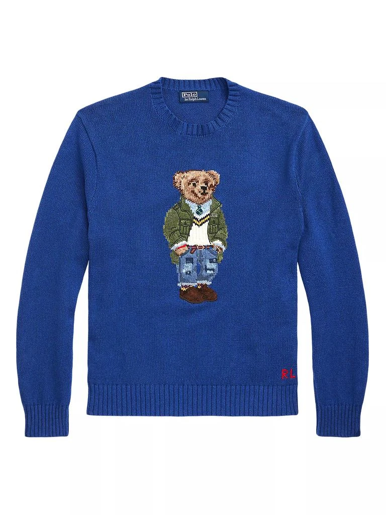 商品Ralph Lauren|Bear Cotton Crewneck Sweater,价格¥2089,第1张图片