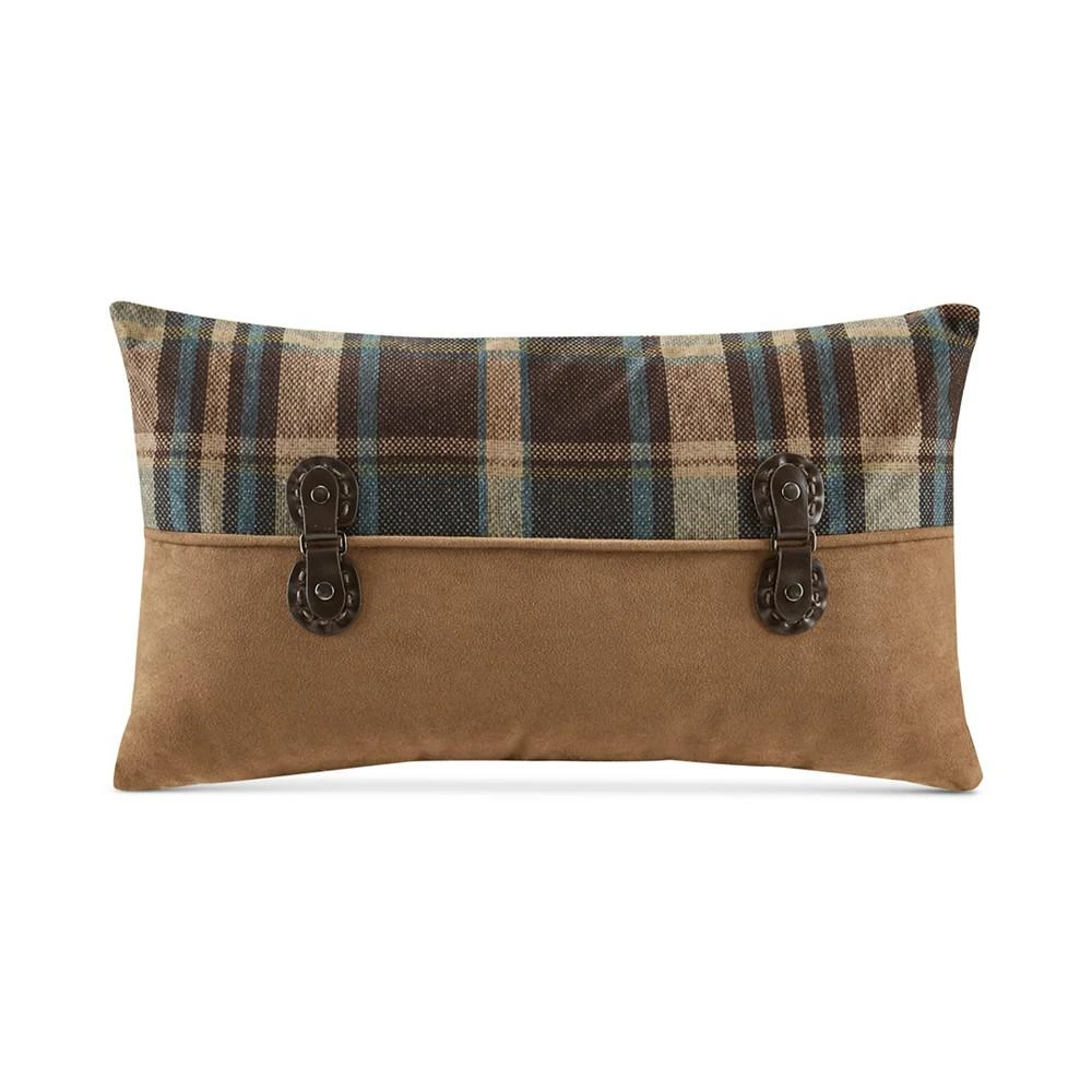 商品Woolrich|Hadley Pieced Plaid Faux-Suede Decorative Pillow, 12" x  20",价格¥908,第1张图片