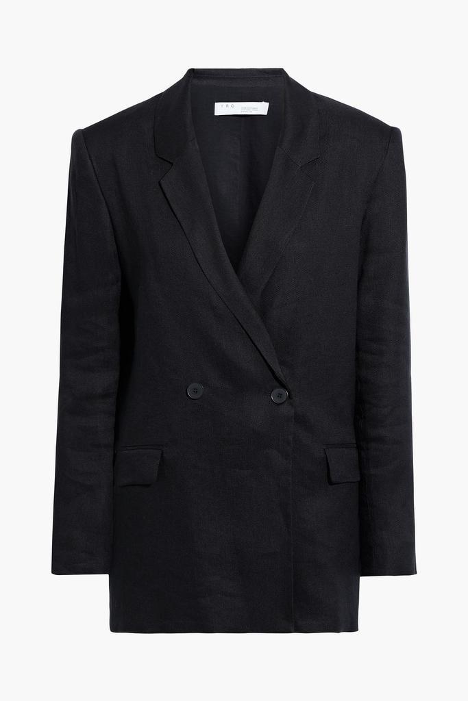 商品IRO|Cassius double-breasted linen-blend blazer,价格¥3931,第1张图片