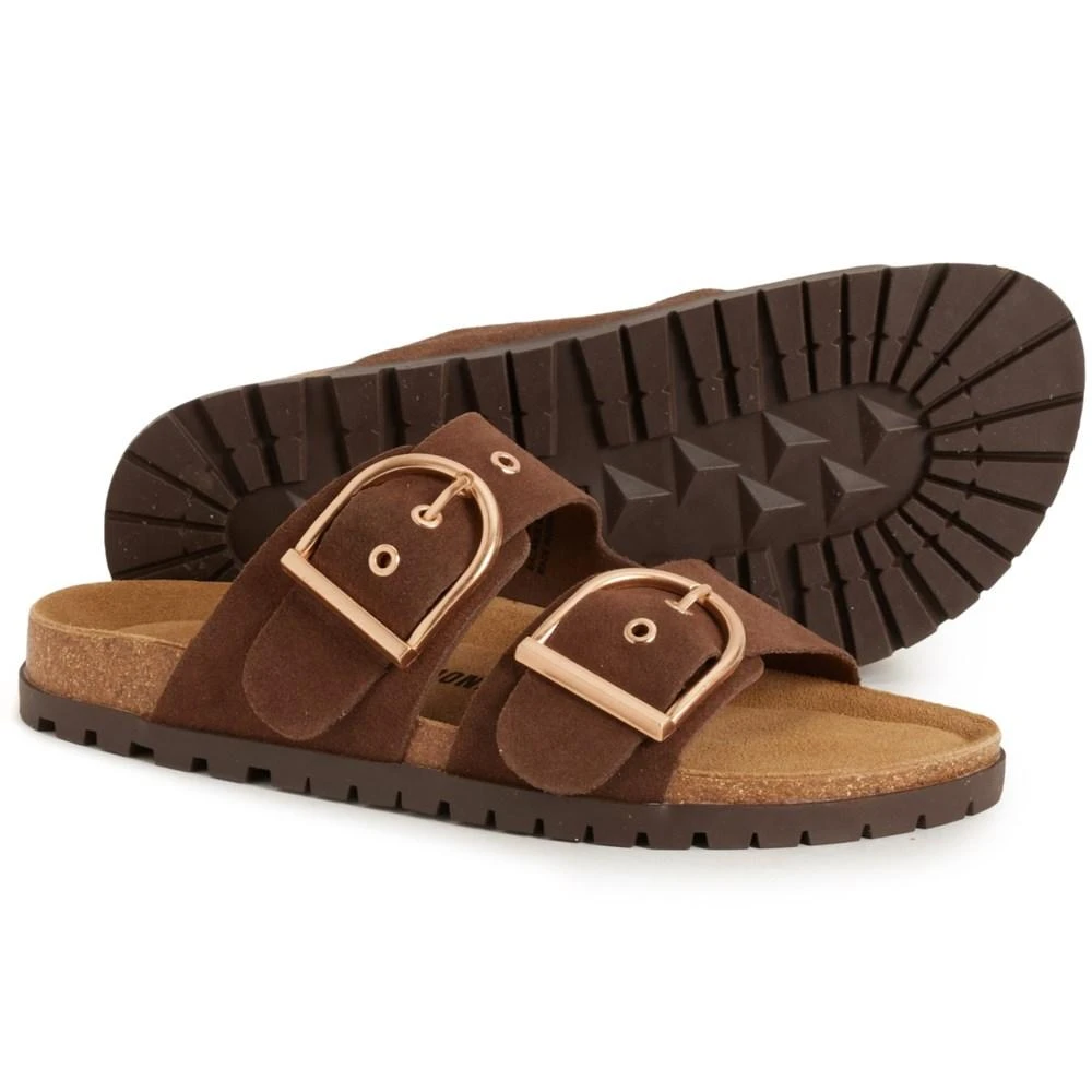 商品Cushionaire|Cushionaire Brooke Double-Band Sandals - Suede (For Women),价格¥244,第1张图片