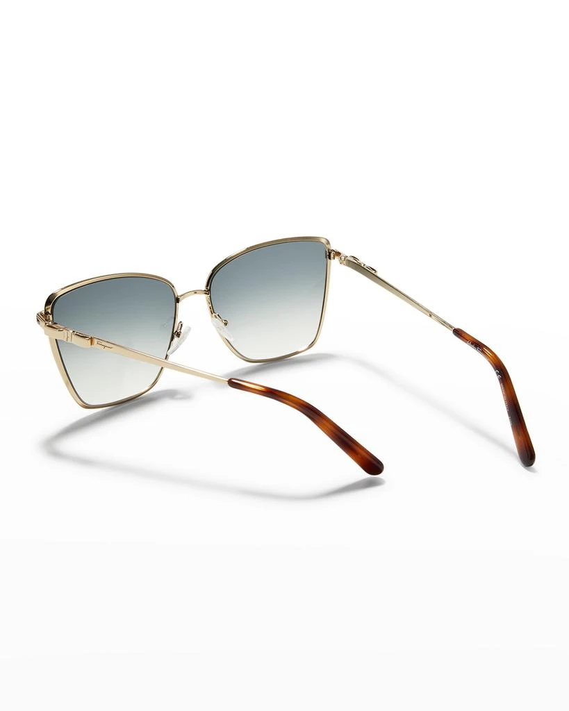 商品Salvatore Ferragamo|Vara Bow Metal Butterfly Sunglasses,价格¥1460,第2张图片详细描述