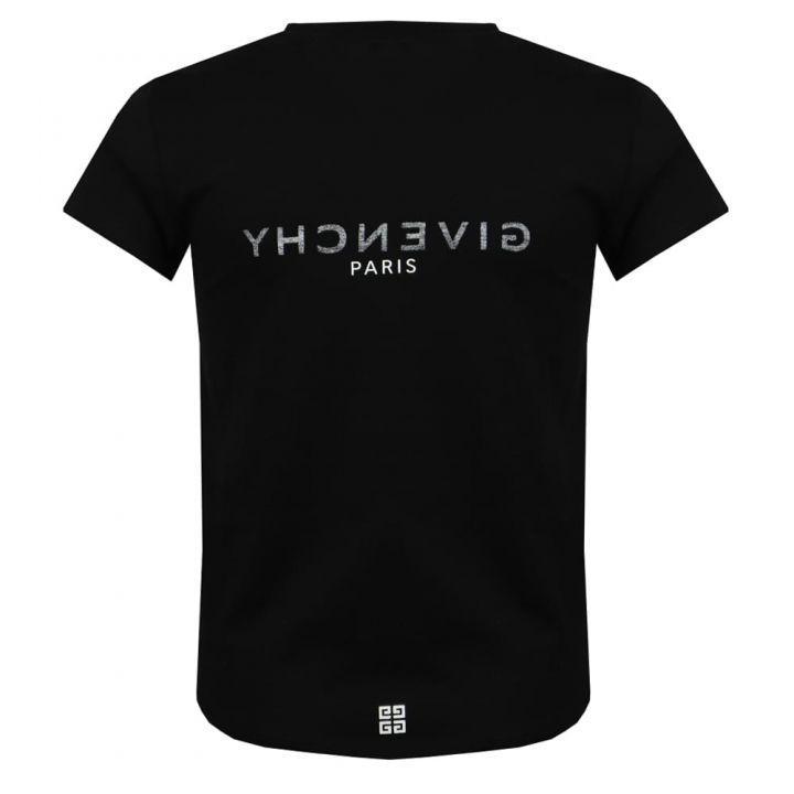 商品Givenchy|Girls Reverse Logo T Shirt Black,价格¥950-¥1130,第5张图片详细描述